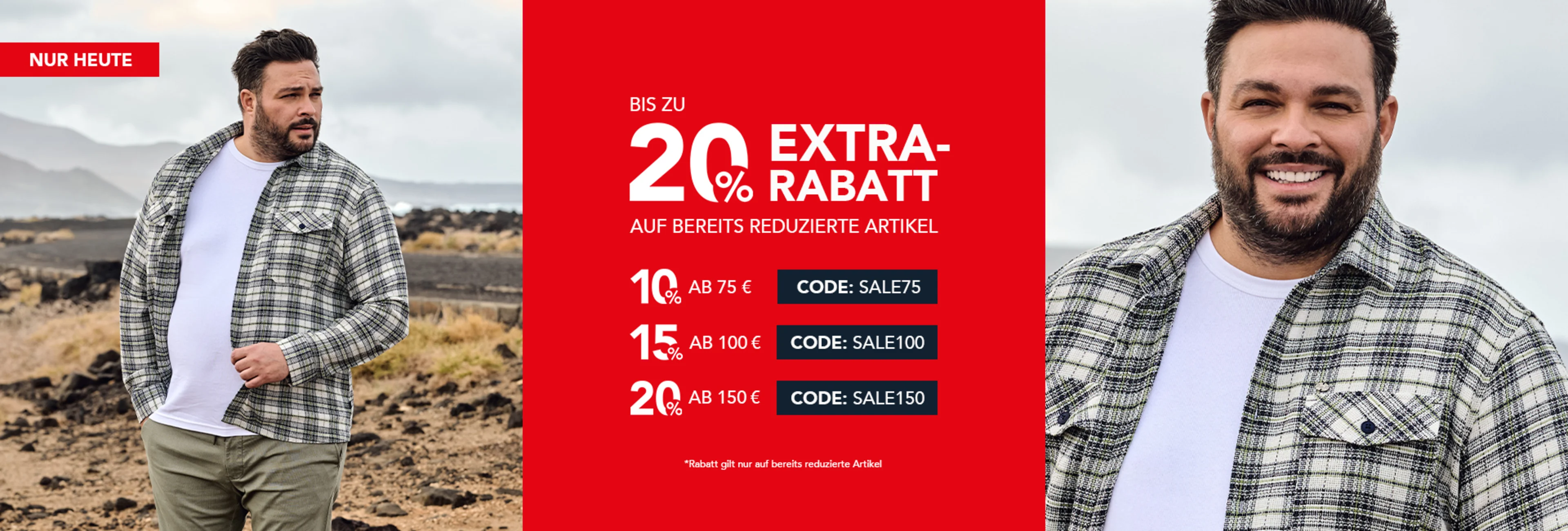 Bis zu 50% Sale + 20% extra auf Sale ab 150€ mit dem Code SALE150