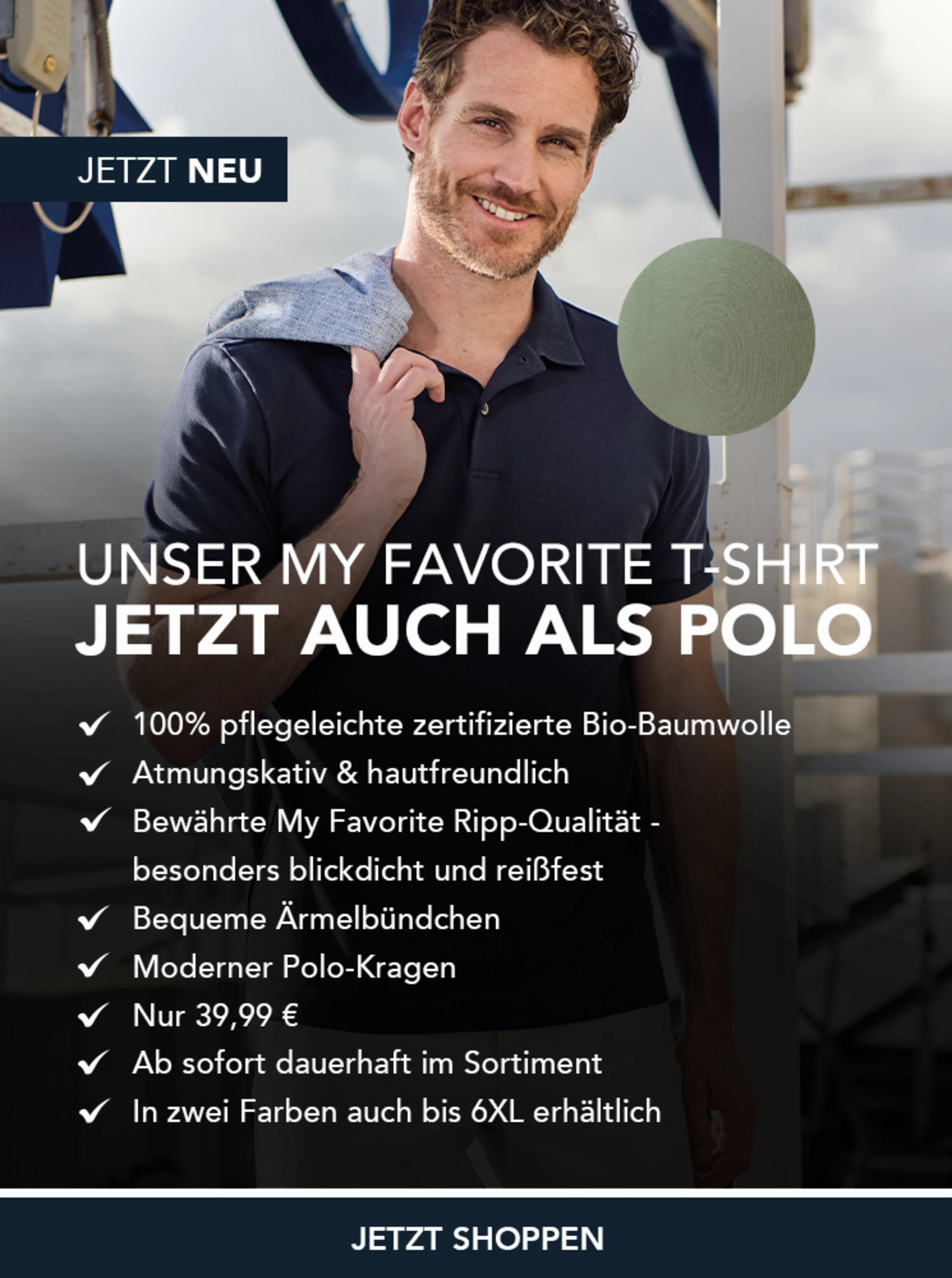 Das engbers Bestseller My Favorite T-Shirt jetzt auch als Polo