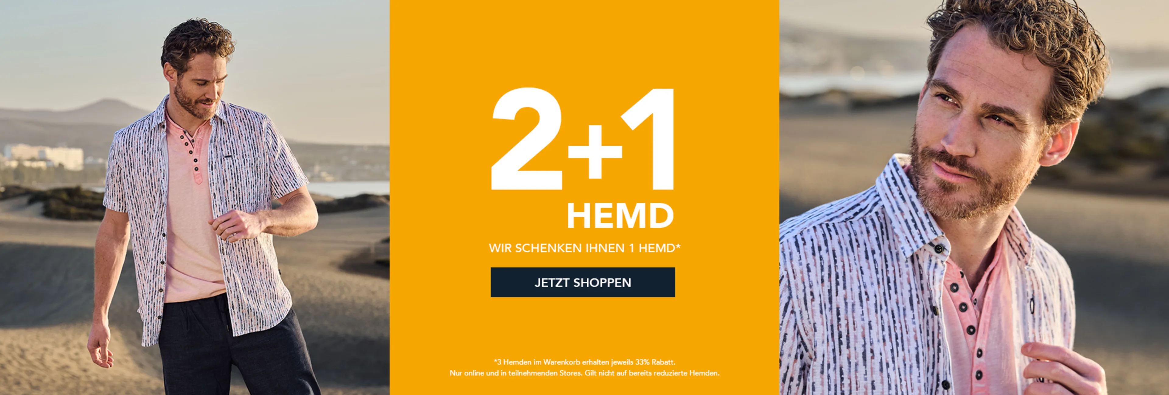 2+1 Hemd: Wir schenken Ihnen ein Hemd