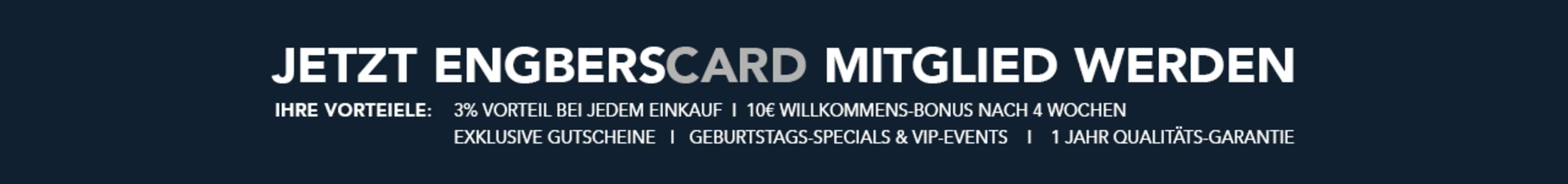 Jetzt engbersCard Mitglied werden