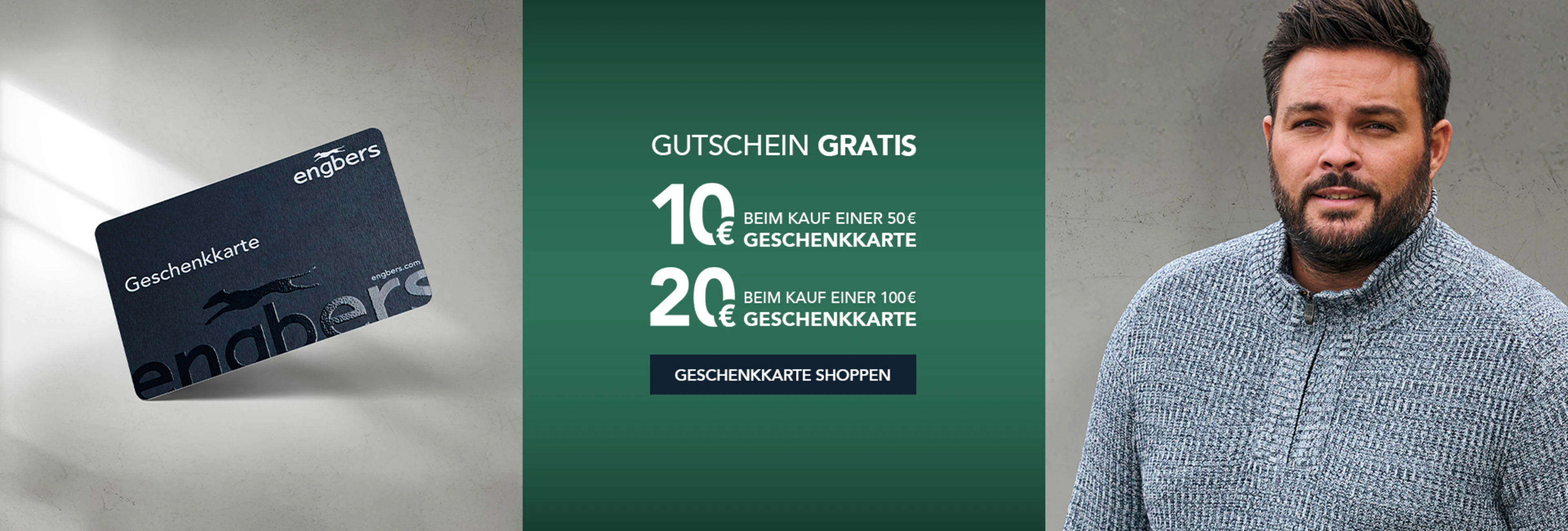 GRATIS Gutschein: 10€ beim Kauf einer 50€ Geschenkkarte | 20€ beim Kauf einer 100€ Geschenkkarte