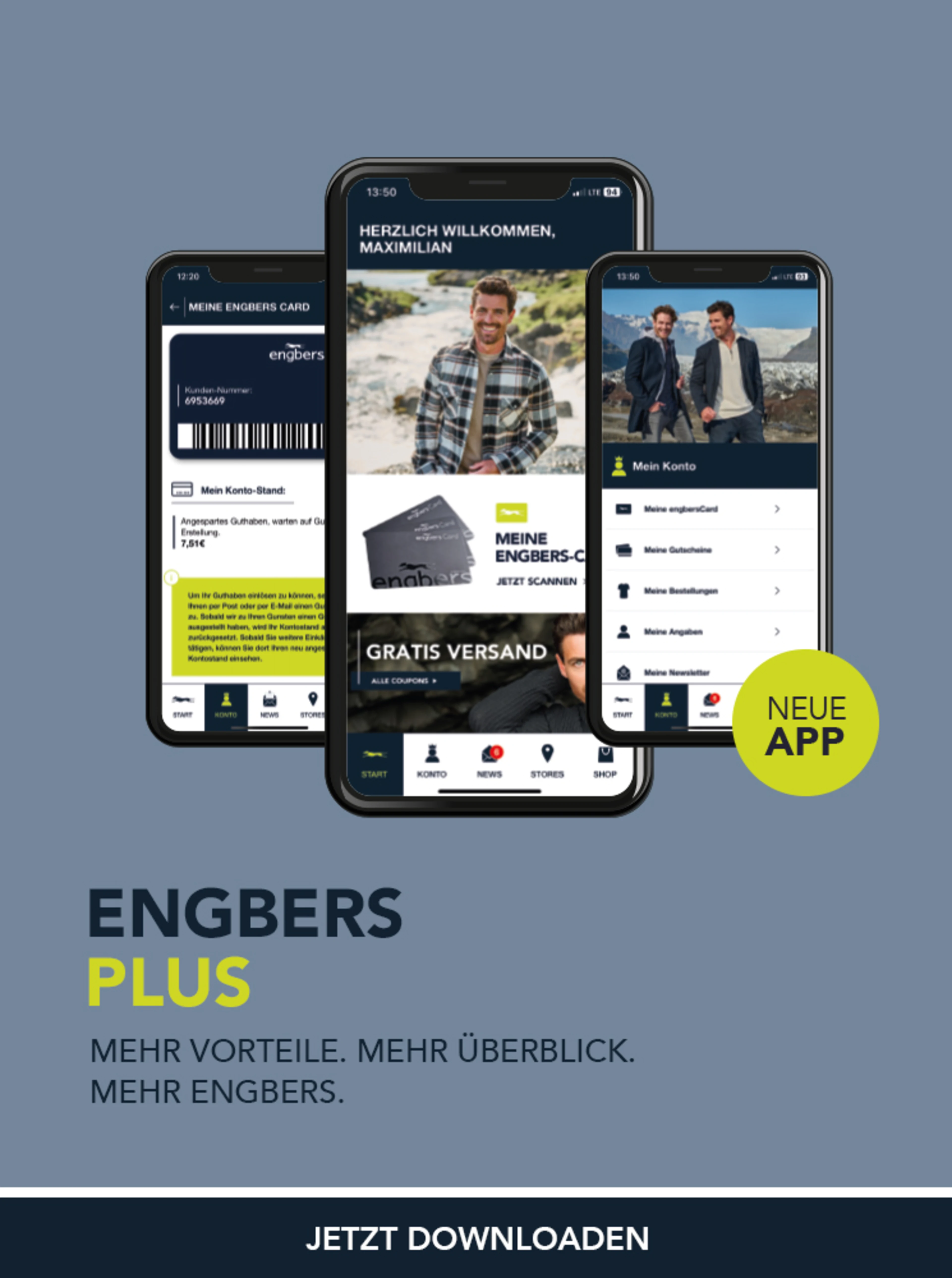 Jetzt engbers App downloaden und Vorteile sichern