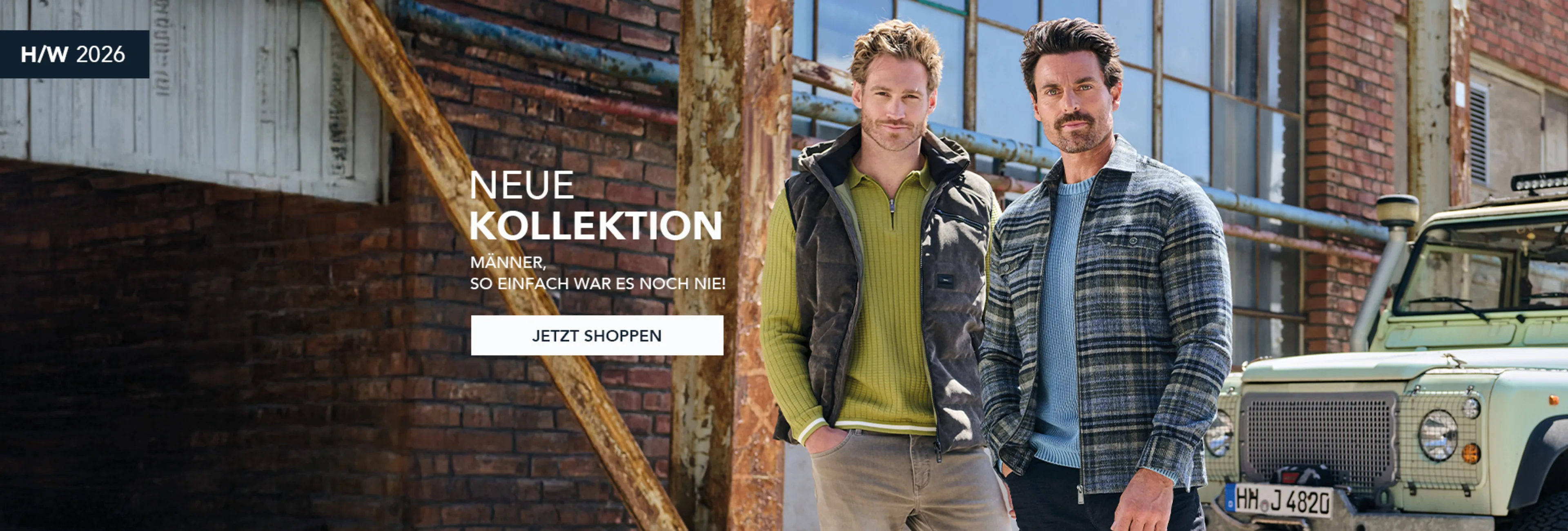 Neue Kollektion - Männer, so einfach war es noch nie!