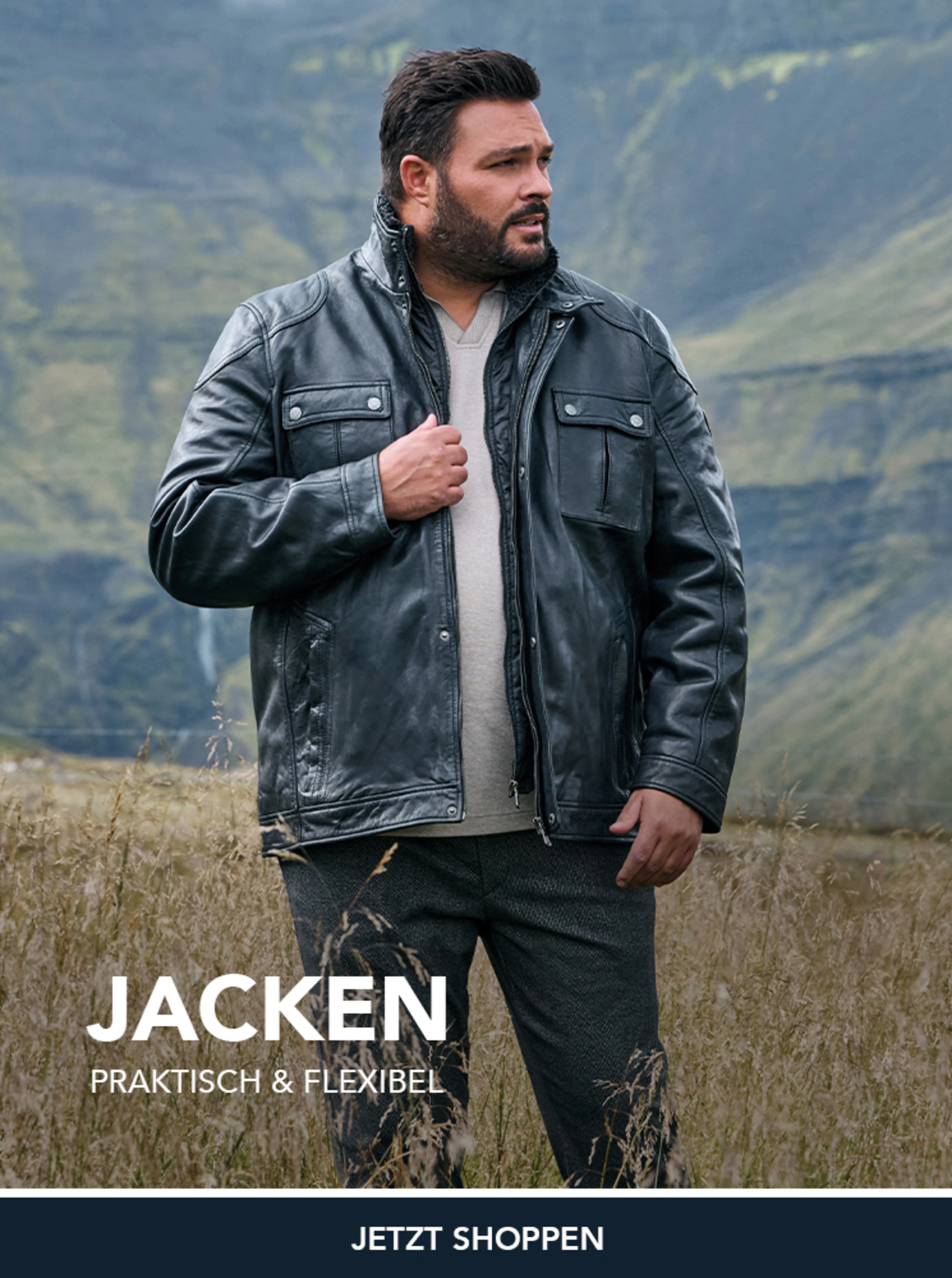 Jacken für Herren in großen Größen