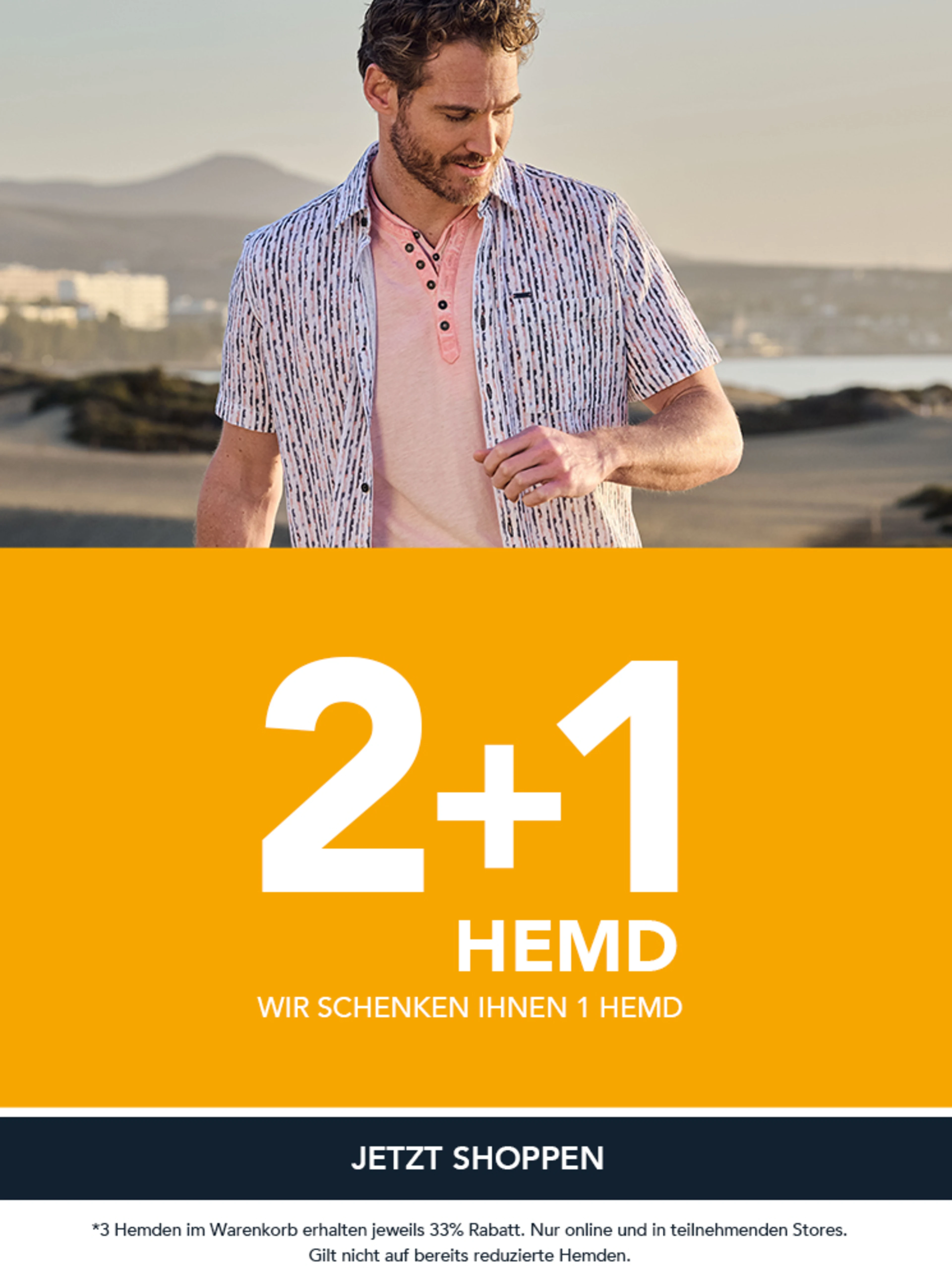 2+1 Hemd: Wir schenken Ihnen ein Hemd