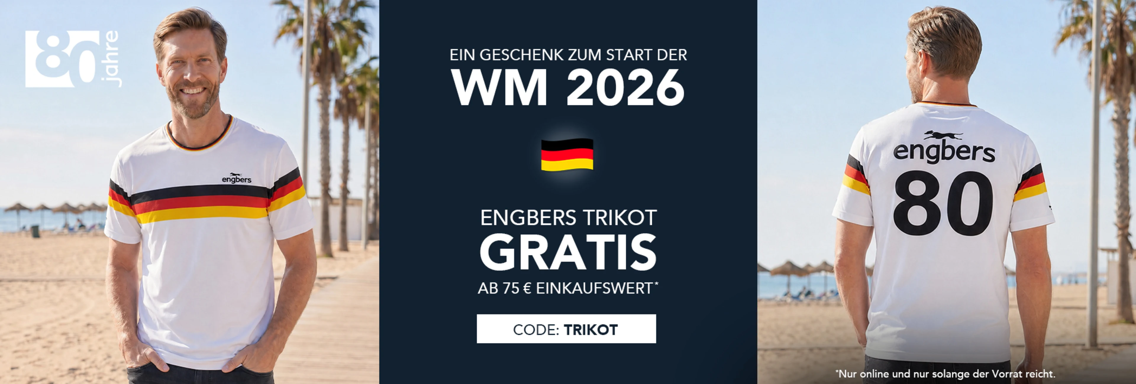 Gratis engbers Trikot ab 75€ Einkaufswert mit dem Code: TRIKOT