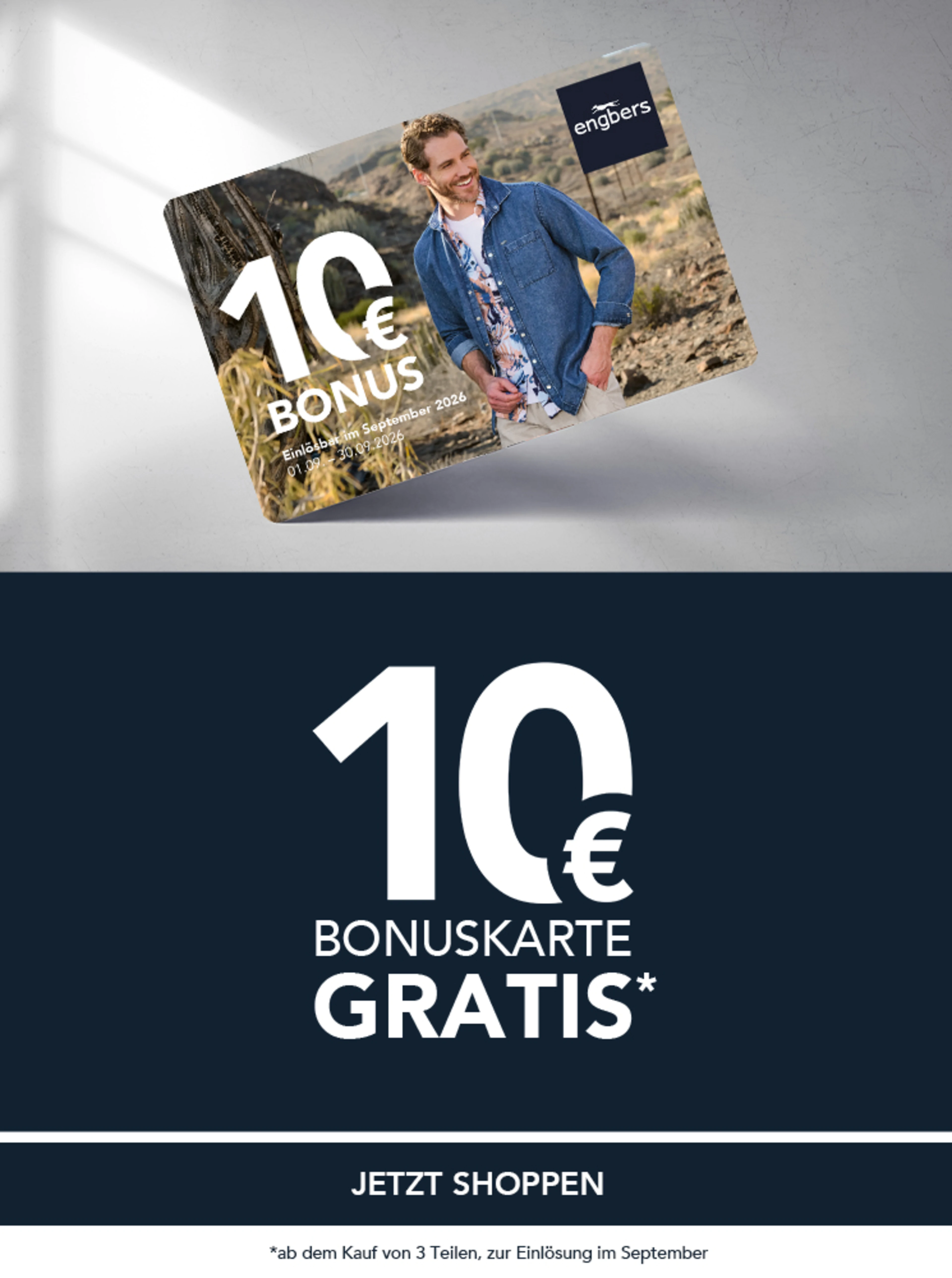 10€ Bonuskarte ab 3 Teilen