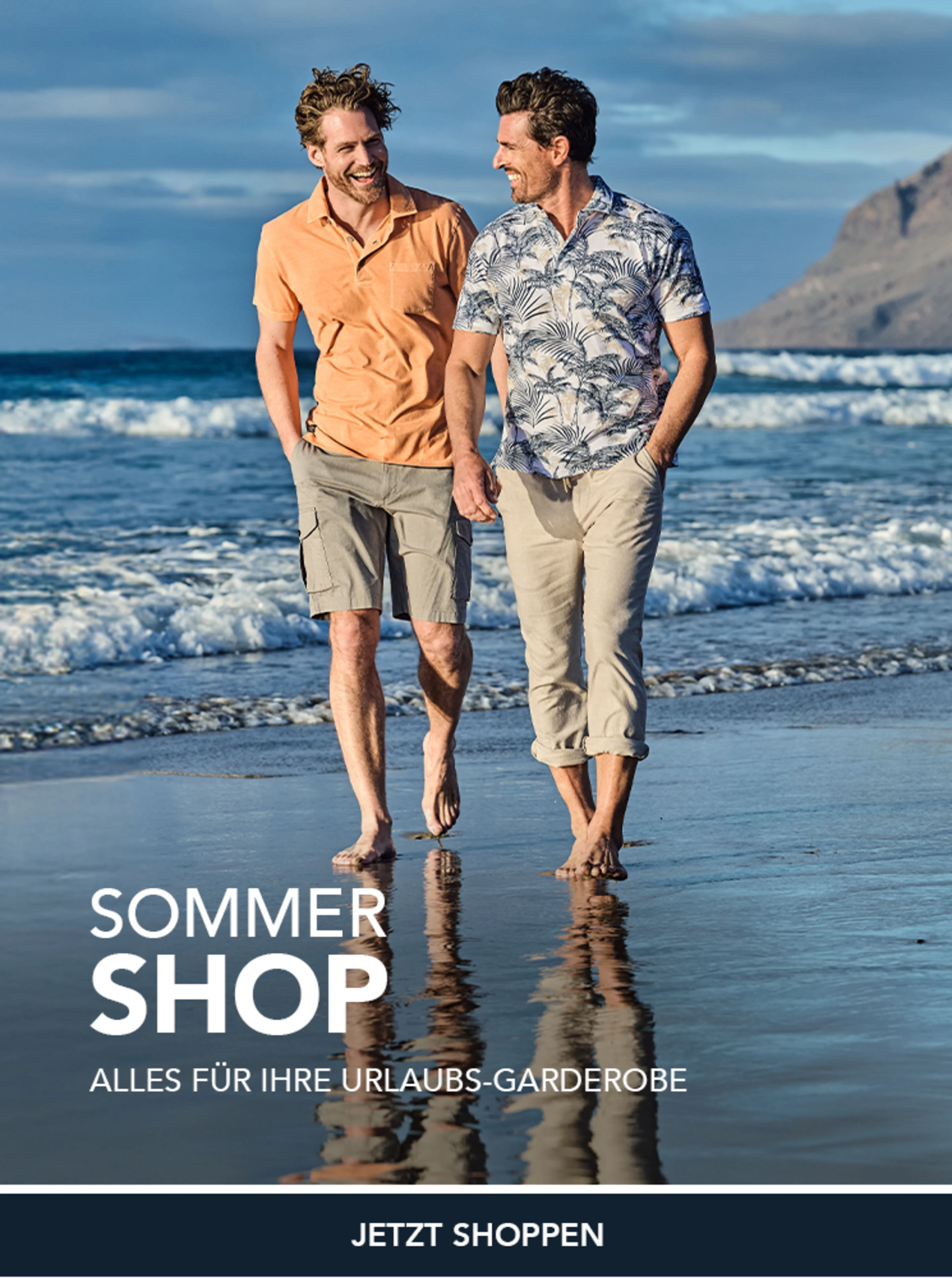 Sommer Shop 2025 - alles für die Urlaubsgarderobe für Herren