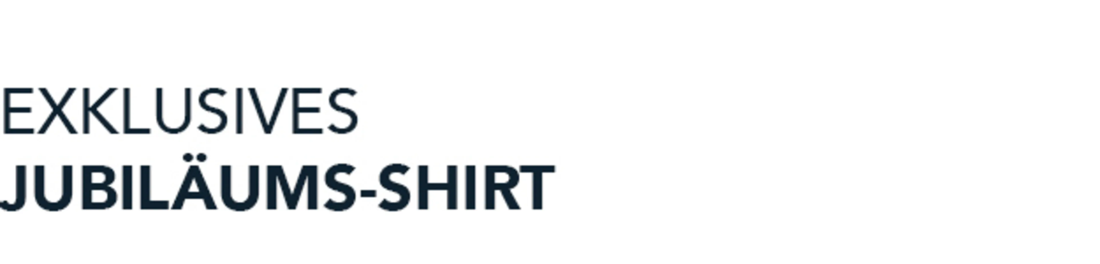 Exklusives Jubiläums-Shirt