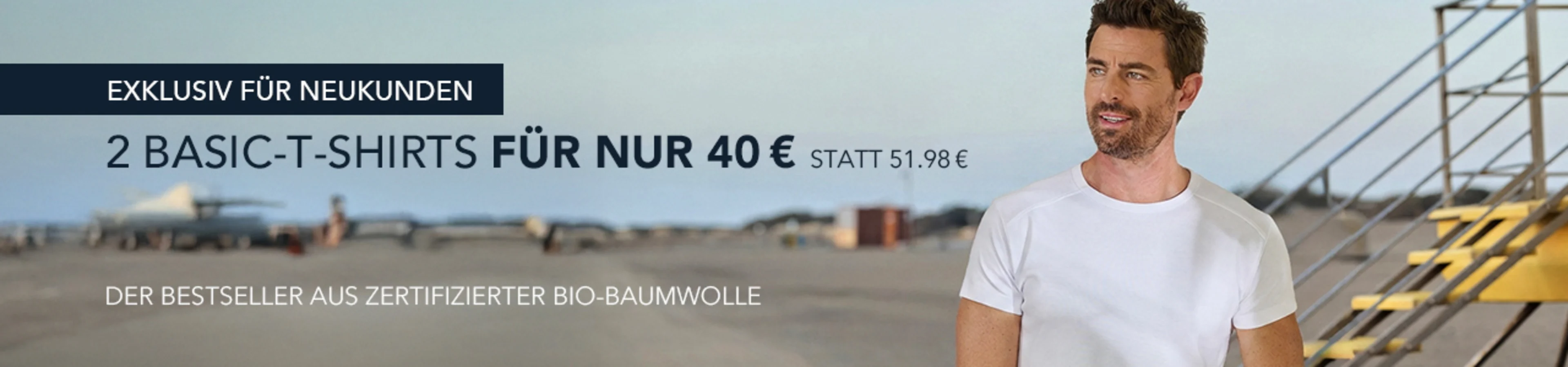 Neukundenaktion: 2 Basic T-Shirts für nur 40€