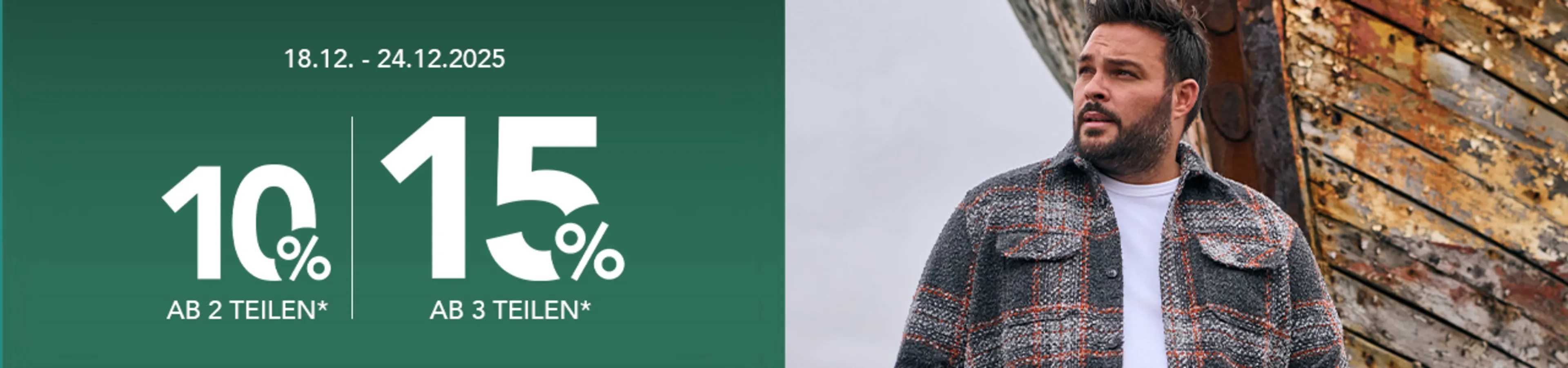 Aktion: 10% ab 2 Teilen | 15% ab 3 Teilen