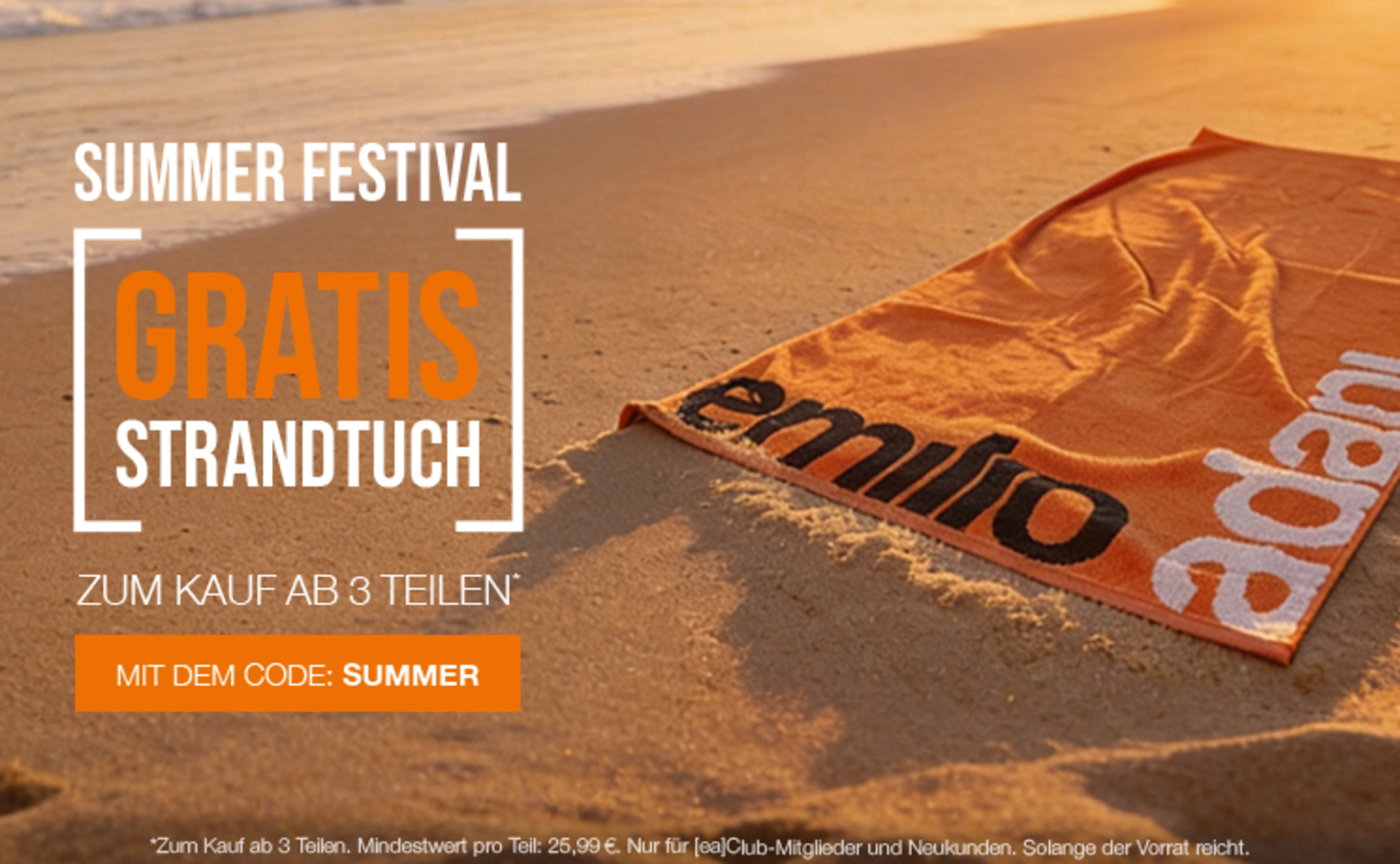 Summer Festival - Gratis Strandtuch 