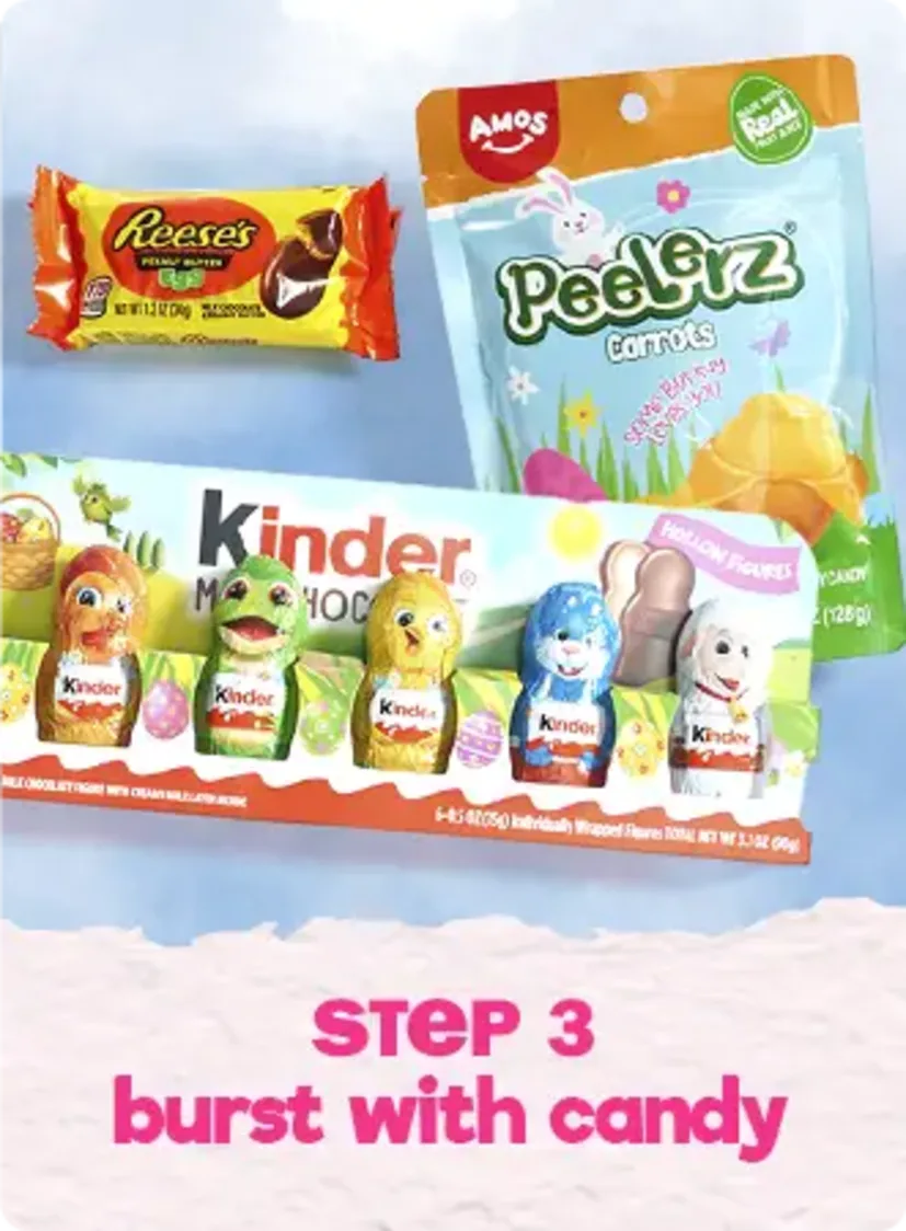 Step 3. Burst With Candy! Shop Now,