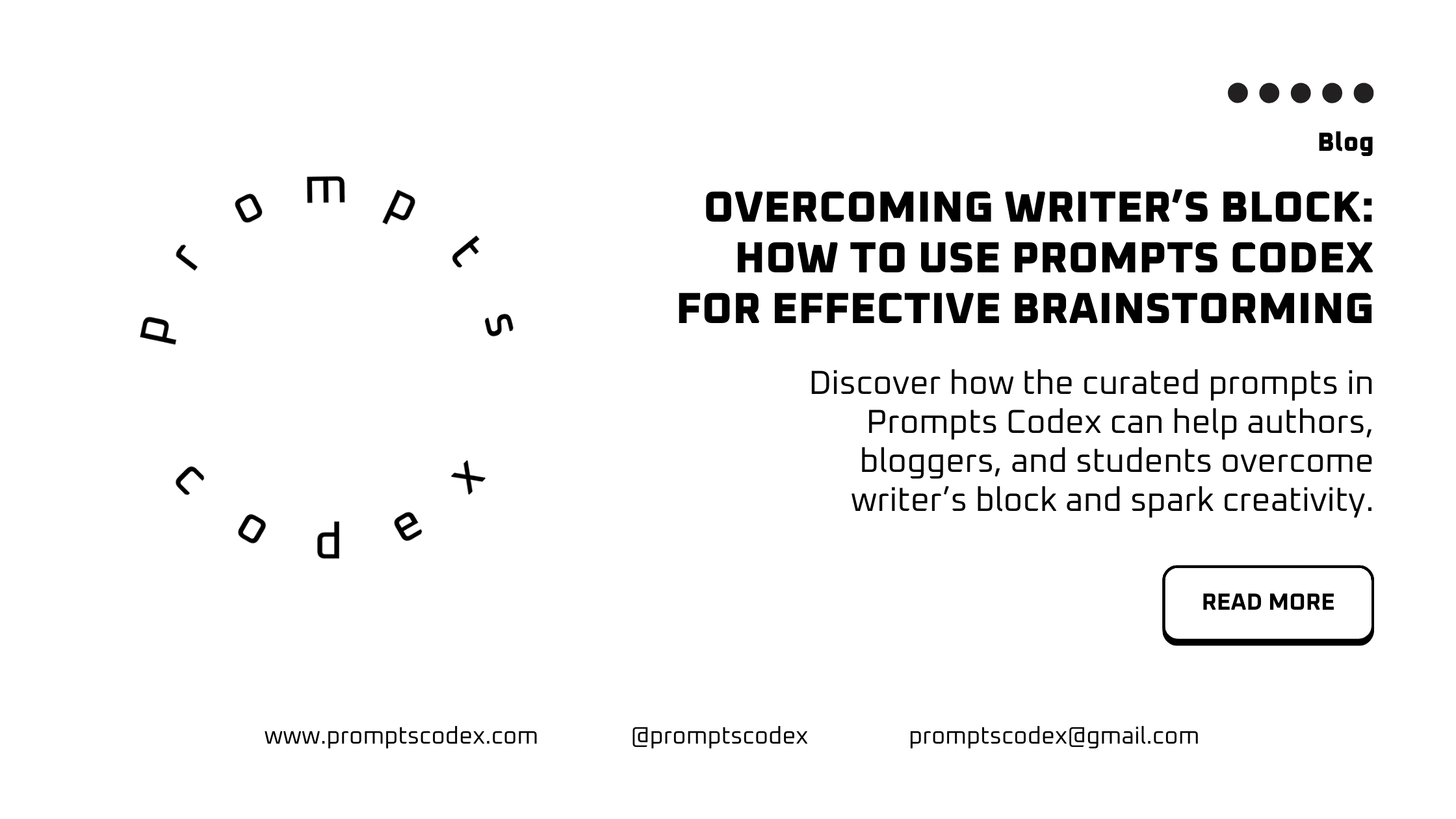 Overcoming Writer’s Block: How to Use Prompts Codex for Effective Brainstorming