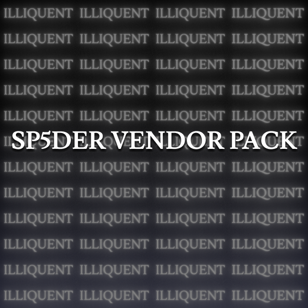 SP5DER VENDOR PACK
