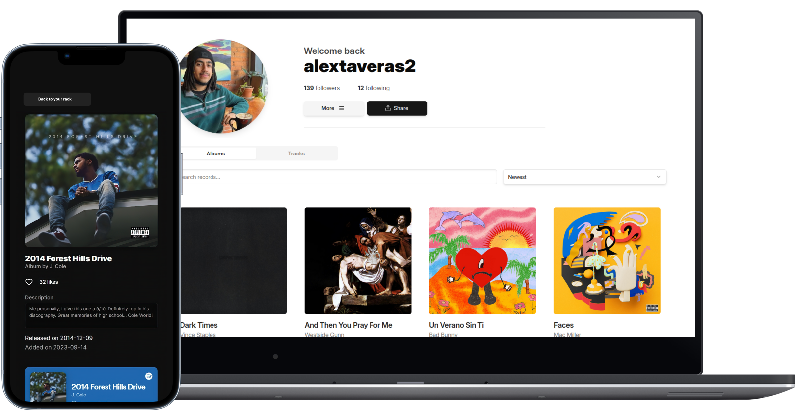 Record Rack UI