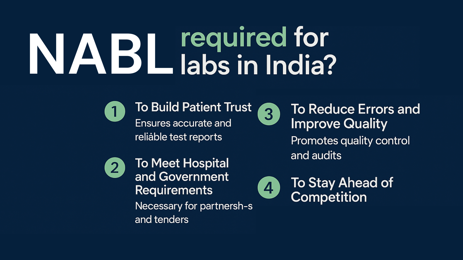 Why is NABL Required for Labs in India?