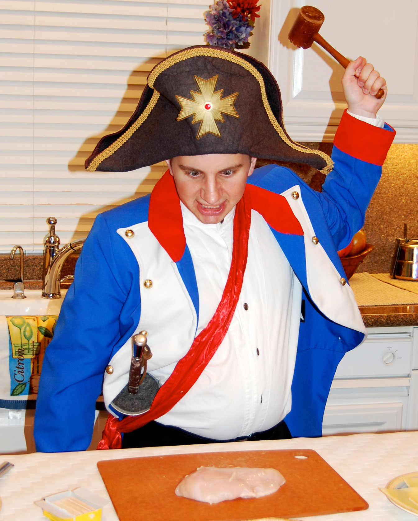 As Napoleon in Napoleon Bon Appetit