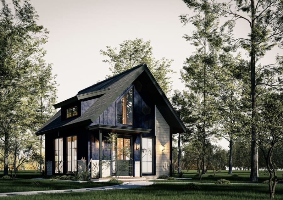 The Black Lodge - Villa modern minimalis Eropa