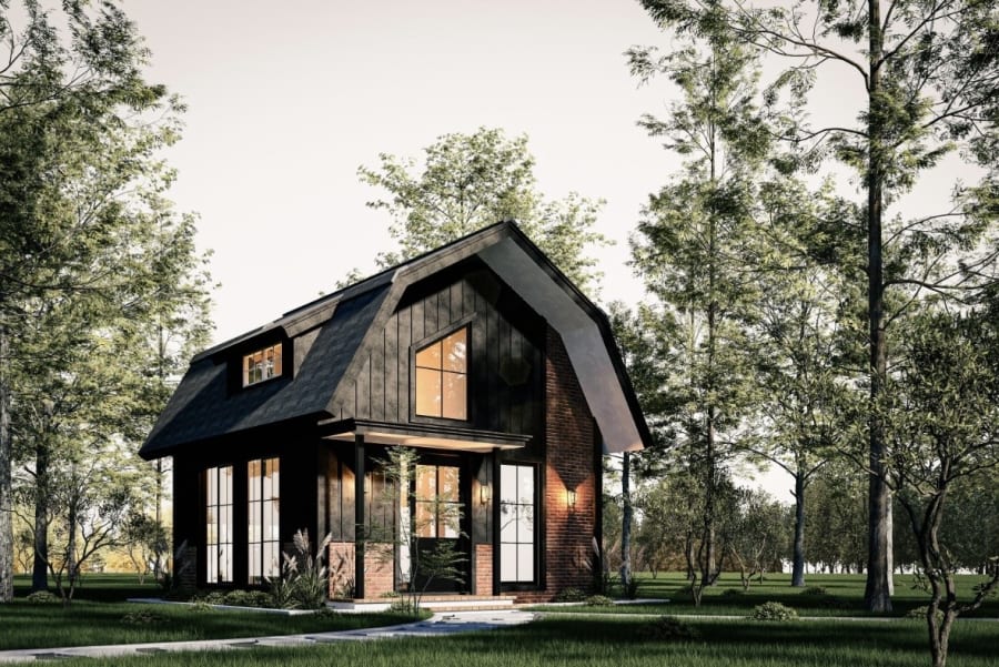 The Dark Barn - Villa bergaya gelap modern Eropa