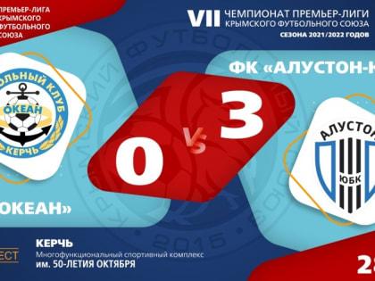 ФК "Океан" (Керчь) – ФК "Алустон-ЮБК" (Алушта) – 0:3. Протокольные данные