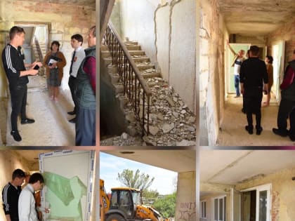 В селе Пятихатка Красногвардейского района ремонтируют общежитие