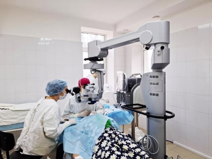 Для Евпаторийский горбольницы приобрели офтальмологический микроскоп за 19 миллионов рублей