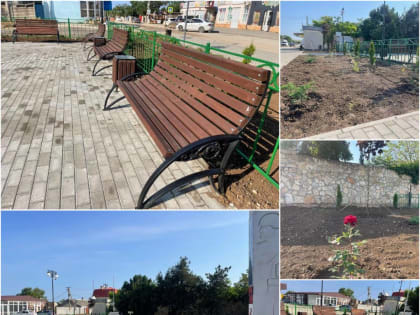 В Оленевке завершили ремонт общественной территории