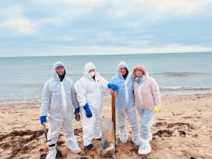 Депутаты крымского парламента участвуют в ликвидации последствий разлива мазута в Чёрном море