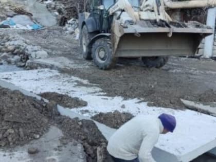 Начался ремонт размытой ливнями дороги в Кореизе