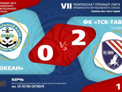 ФК "Океан" (Керчь) – ФК "ТСК-Таврия" (Симферополь) – 0:2. Протокольные данные