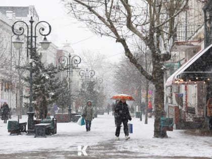 В выходные в Крыму ожидается снег и сильный ветер