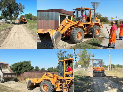 В Нижнегорском районе ремонтируют дороги