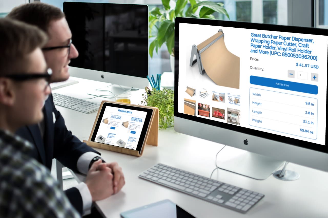 Bryco kraft butcher paper e-commerce product store design