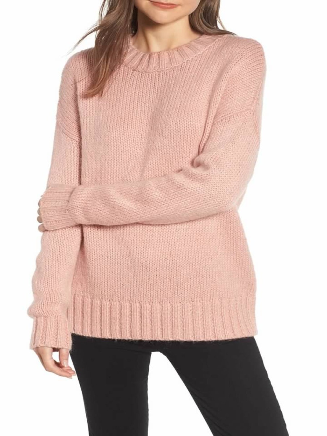 French Connection Pullover Sweater in Pink Size Small