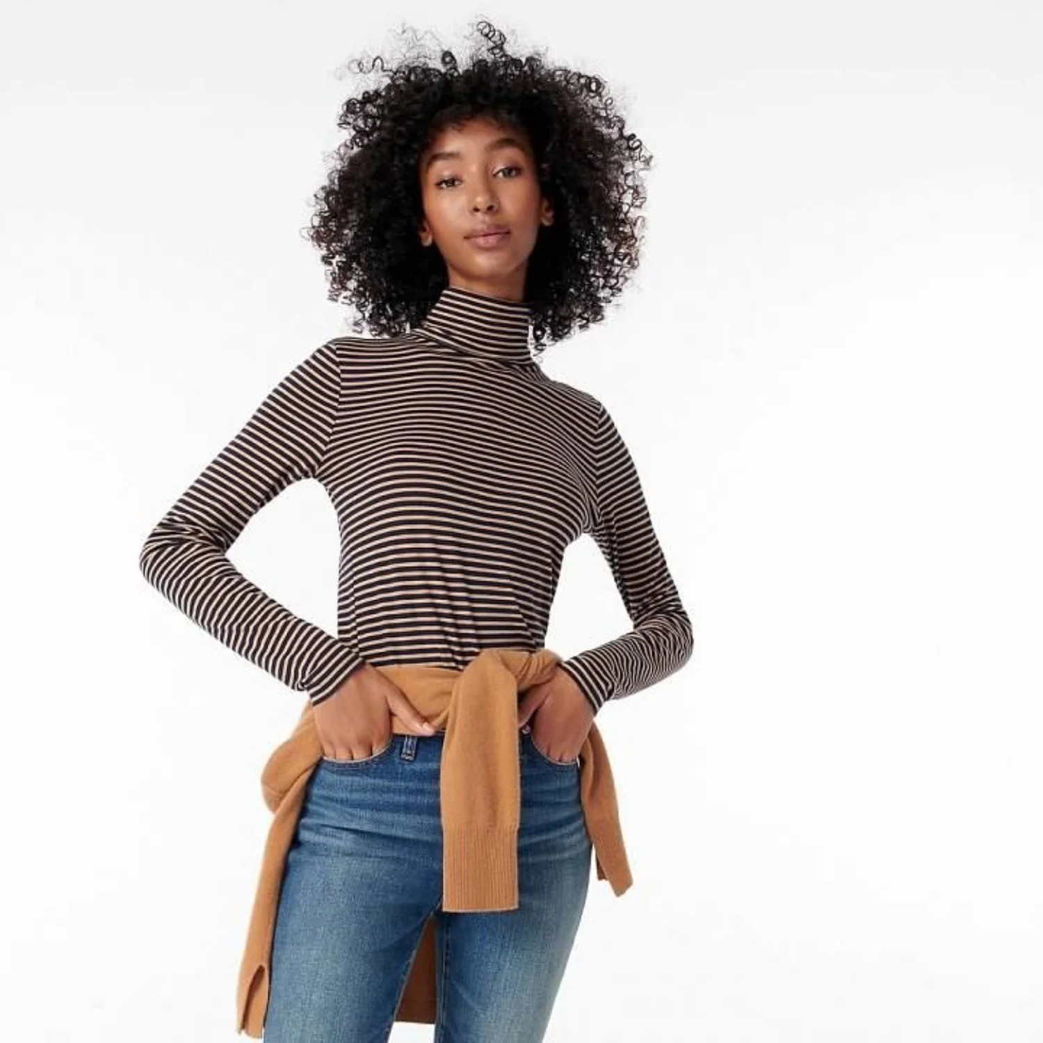 J. Crew Striped Turtlenecks