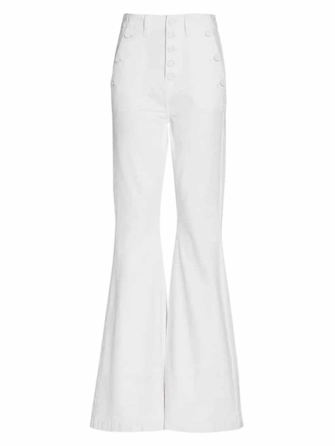 7 For All Mankind Flare Jeans in White Size 32