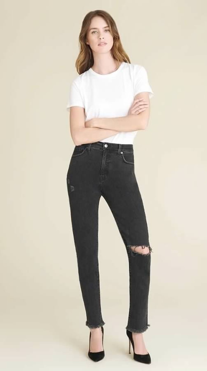 Veronica Beard Benzi Girlfriend Jeans in Black Size 29