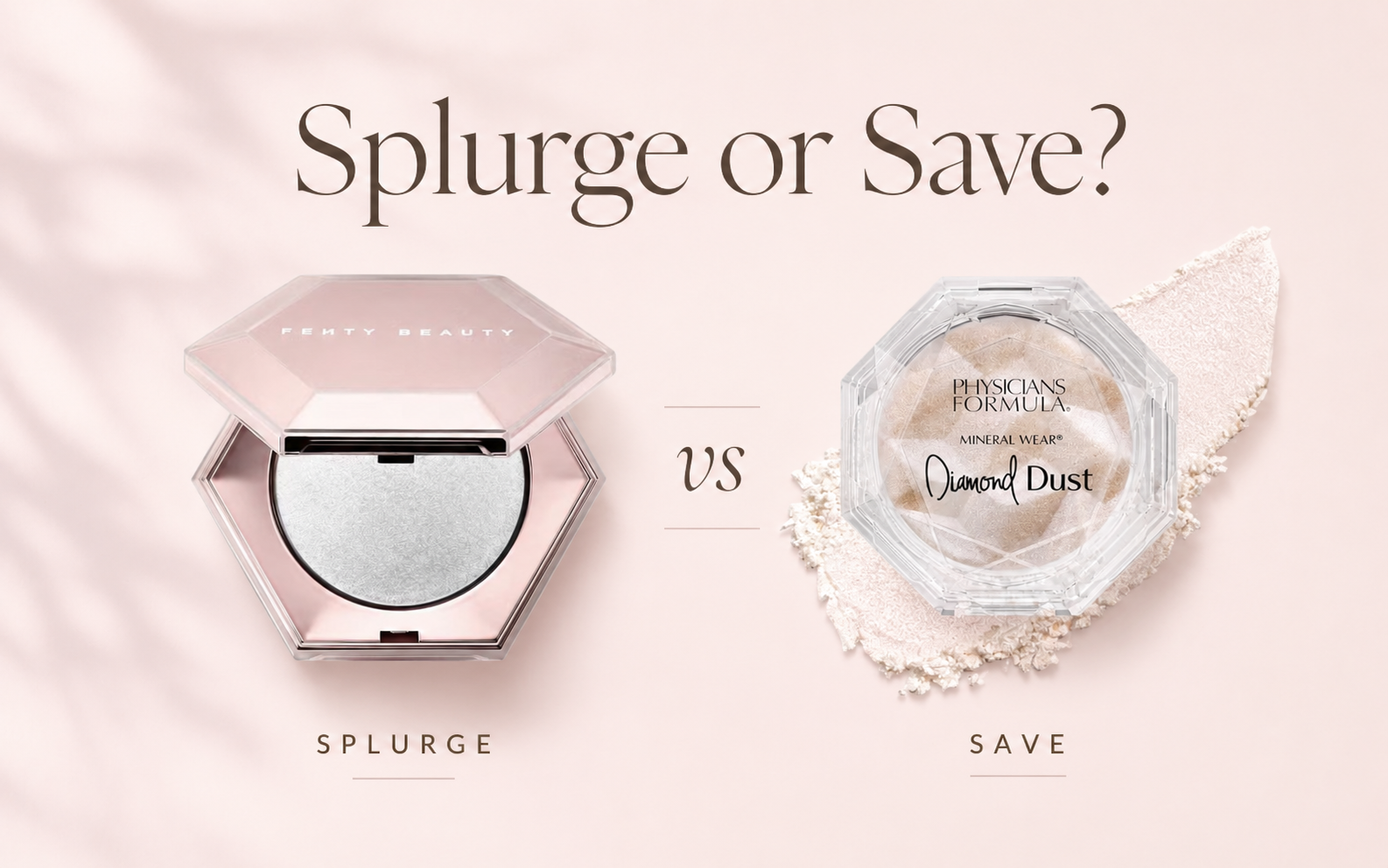 Beauty dupe comparison shared by Bree