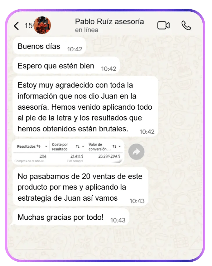 Testimonio de estudiante