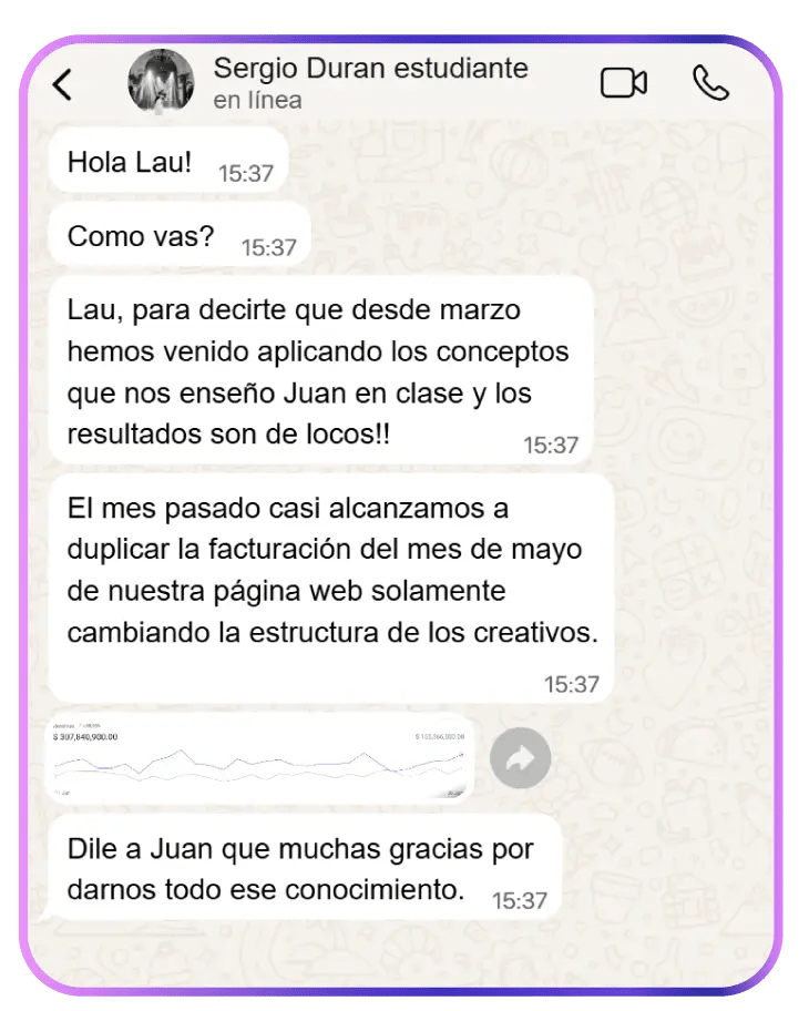 Testimonio de estudiante