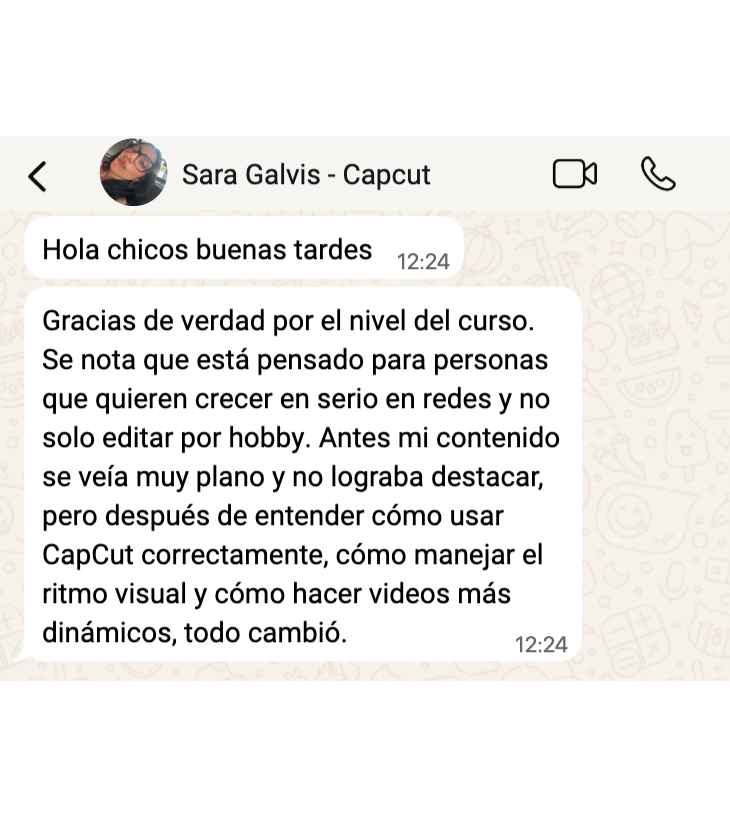 Testimonio de estudiante