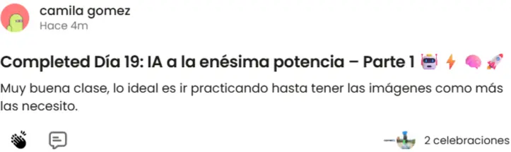 Testimonio de estudiante