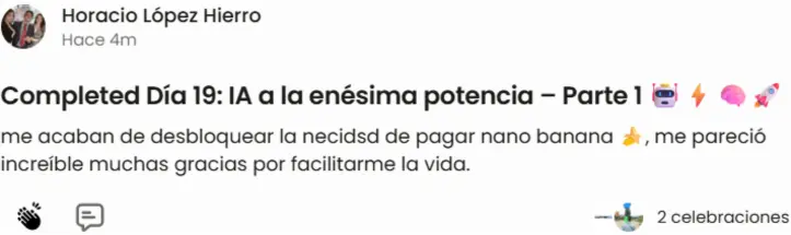 Testimonio de estudiante