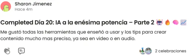 Testimonio de estudiante