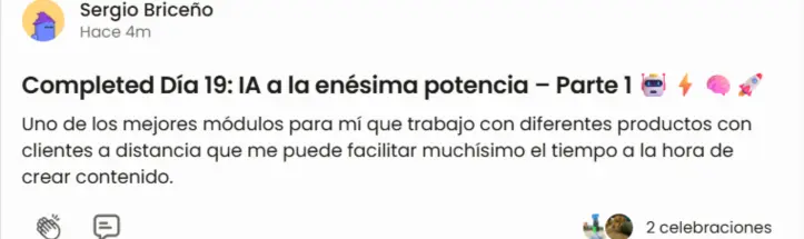 Testimonio de estudiante