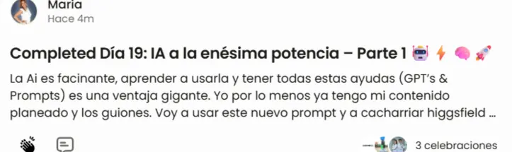 Testimonio de estudiante