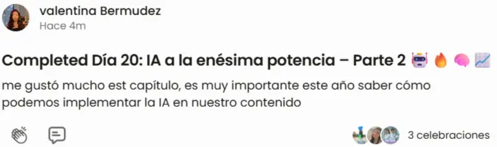 Testimonio de estudiante