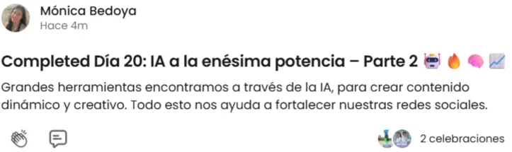 Testimonio de estudiante