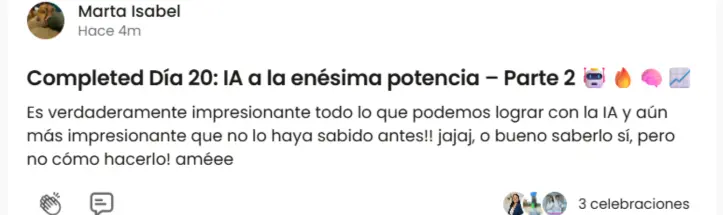 Testimonio de estudiante